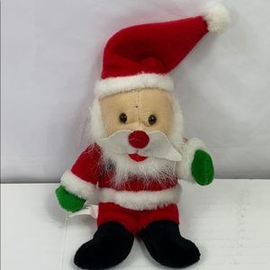 Santa Bean Bag Toy Christmas Decoration VTG